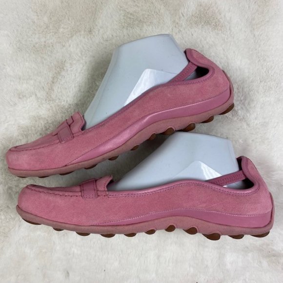 Tsubo Pink Leather Driving Loafers, size 10 - Picture 9 of 13